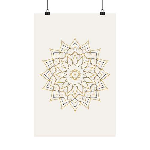 Geometric Rosette Art Print