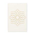 Islamic Canvas Wall Art, Girih Star Pattern, Gold Muslim Home Decor, Arabic Canvas Print, Nikah Wedding Gift, Ready to Hang