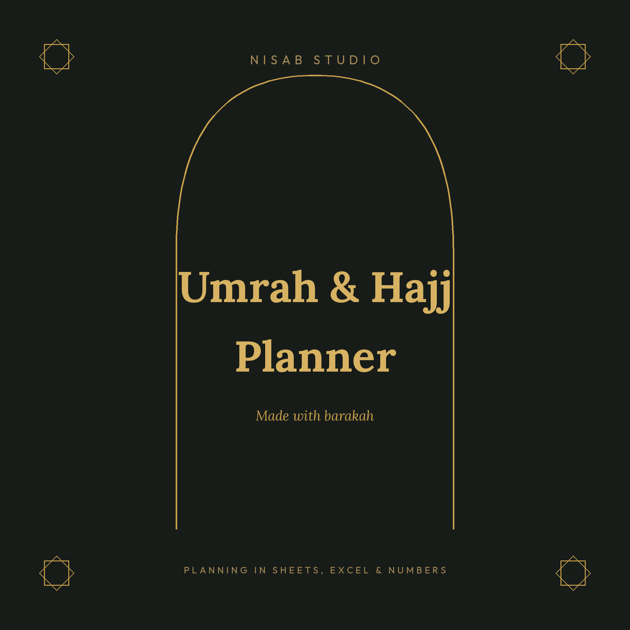 Umrah and Hajj Planner, Nisab Studio, made with barakah