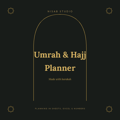 Umrah and Hajj Planner, Nisab Studio, made with barakah